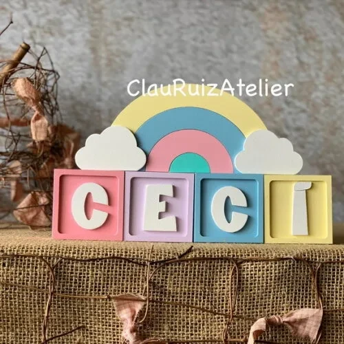Candy Colors - Cubos 6x6cm Ts + Arco Íris.