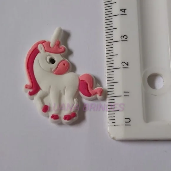 Aplique de Unicórnios Variados Emborrachado - Pct C/8 Unid