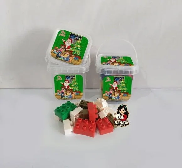 Monta Monta no Baldinho Personalizado Natal