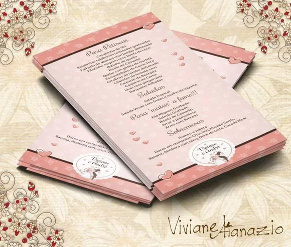 Cardápio Casamento - 00015