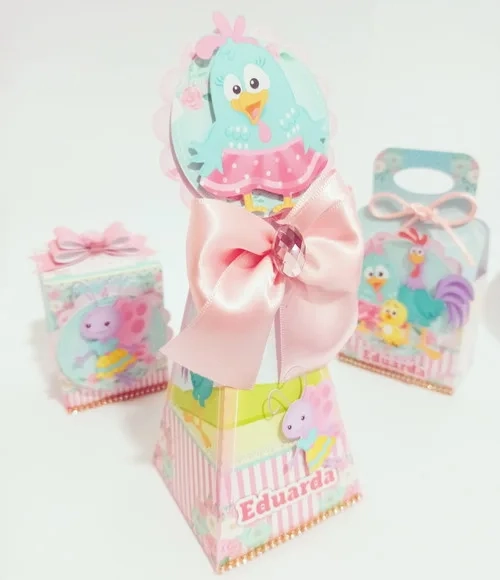 Kit 60 Lembrancinhas Galinha Pintadinha
