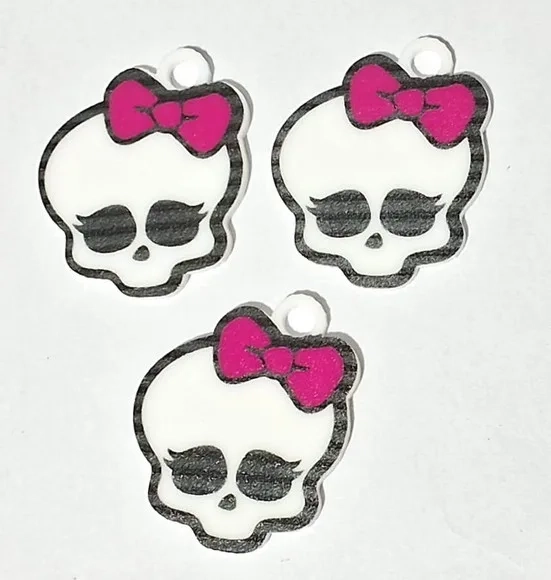 Aplique Caveira Monster High - 5 Unidades