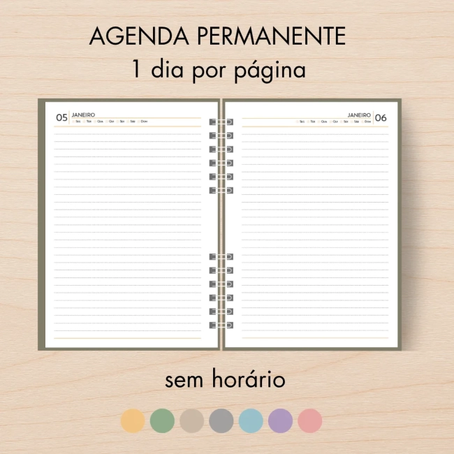 Agenda PERMANENTE diária