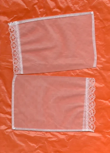 Saquinho Organza Tunil C/renda 10x15cm Pacote com 10 Unidade