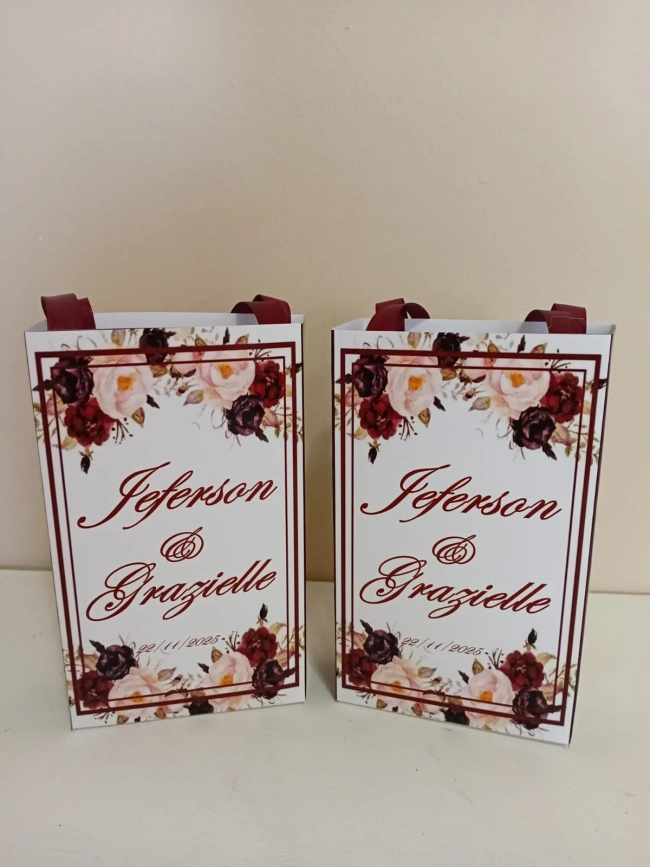 Sacolinhas Personalizadas Casamento para Lembrancinhas