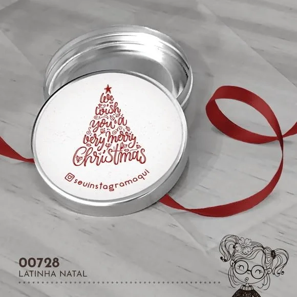 Latinha Adesivada Natal - 00728