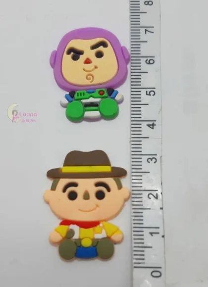 Apliques Toy Story de Borracha - Pct C/10 Unidades