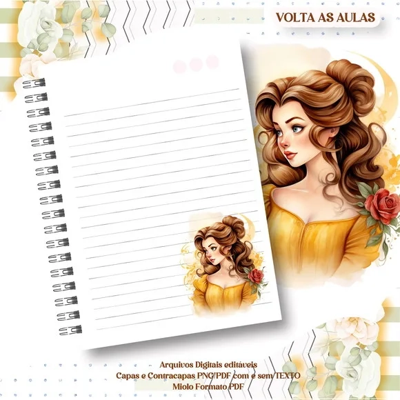 Caderno ou Agenda Personalizada Bela