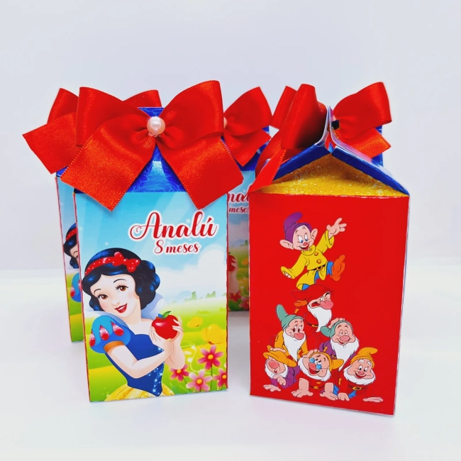 PEGUE E MONTE - Kit Festa Personalizado BRANCA DE NEVE  - Decoração de Festa - Caixinhas Personalizadas