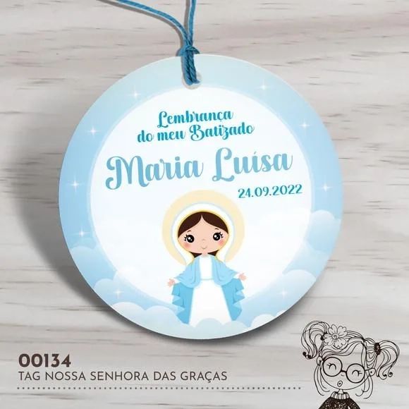 Tag Redonda Nossa Senhora das Graças - 00134
