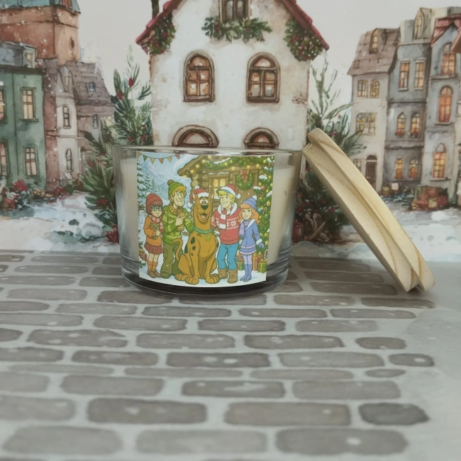 Vela Aromática no Copo Personalizada Natal Scooby-Doo - Trabalhamos com outros temas - Informar  tema no chat