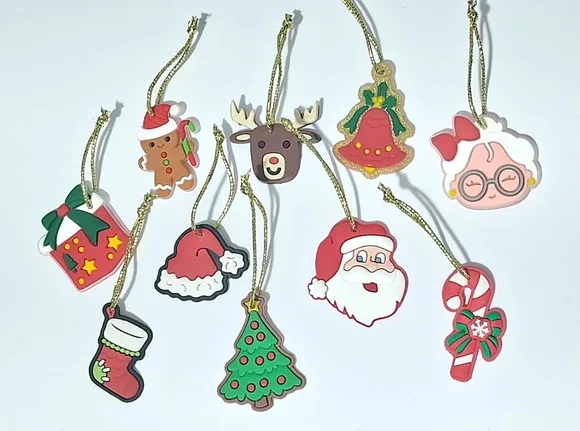 Pingente Natal Pacote com 10 Unidades