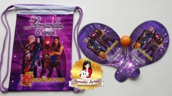 Mochila Ping Pong Tema Descendentes
