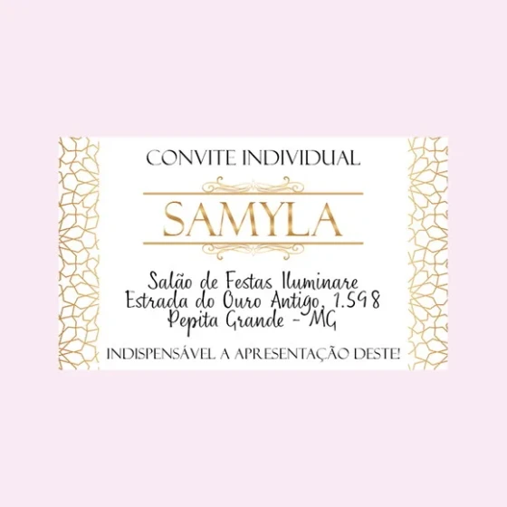 Convite Individual
