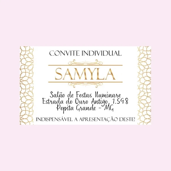 Convite Individual