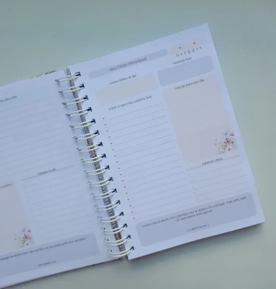 Caderno Devocional Capa Personalizada com Nome