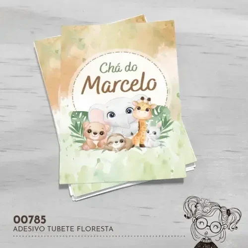 Adesivo Tubete Floresta - 00785