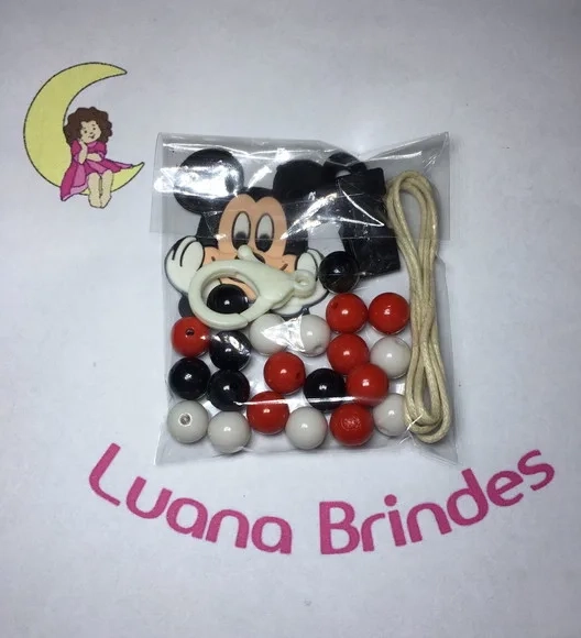 Kit Prendedor de Chupeta mickey 1 Kit.