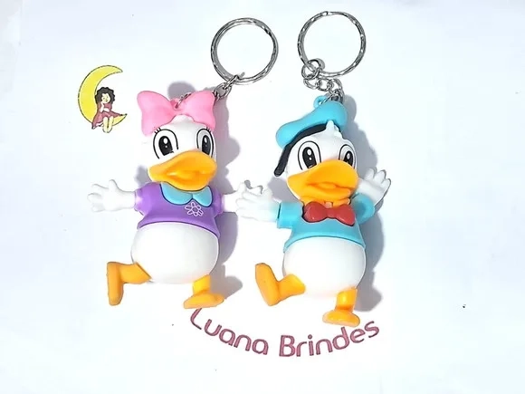 Chaveiro Turma do Mickey 6cm Emborrachado Pcts com 2 Unidade