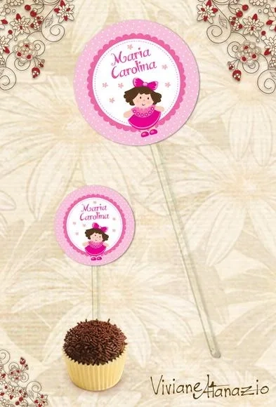 Topper Bonequinha - 00033