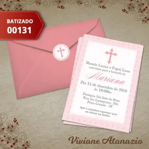 Convite Batizado - 00131