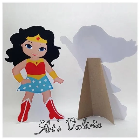 Display de Mesa Mulher Maravilha Cute - Cada
