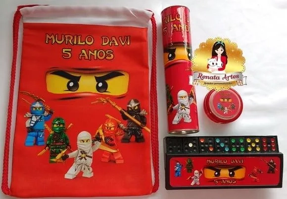 Kit Jogos na Mochila Ninjago
