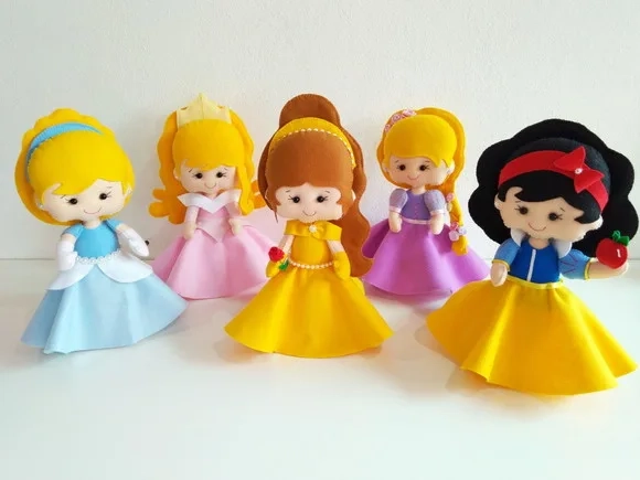 Combo Princesa Cuts 28cm Lembrança ou Centro de Mesa 10 Pç