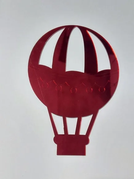 Enfeite de Porta Balão 15cm Acrílico Espelhado - 1 Unidades