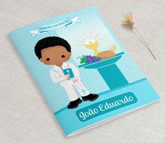 Livrinho De Orações - Lembrança Eucaristia - Cálice Verde
