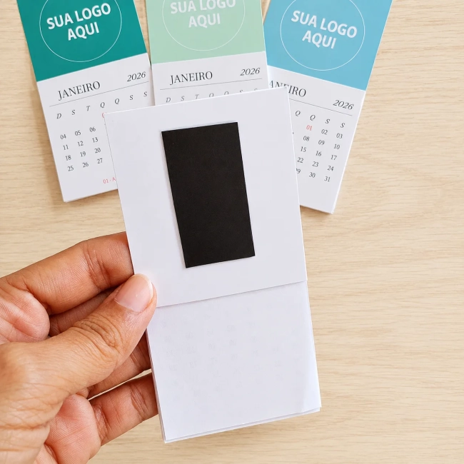 100 Mini Calendário 2027 /  imã de geladeira / Personalizado