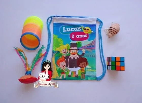 Mochila Brinquedos Retrô Tema Mundo Bita