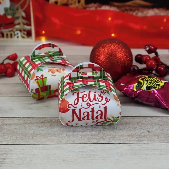 Caixa 1 Doce ou Bombom Natal- Enviado Desmontado
