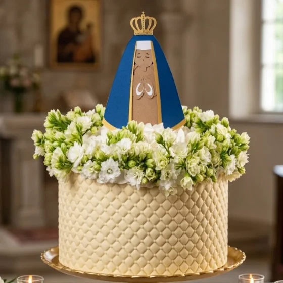 Topo de bolo Nossa Senhora Aparecida