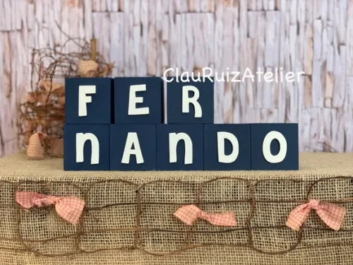 Cubos 6x6cm Linha Cute - Decoração Bebê