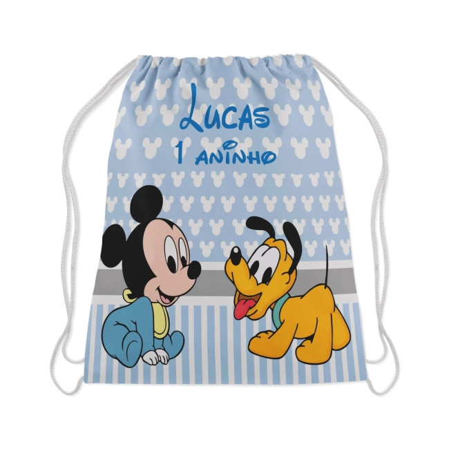 Mochilinha Personalizada para lembrancinhas Mickey Baby