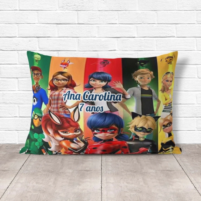 Almofada Personalizada lembrancinhas Miraculus
