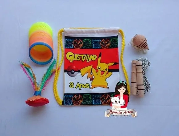 Mochila Boa Infância Tema Pokémon Pikachu