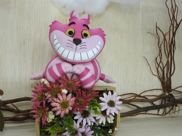 Gato da Alice no País das Maravilhas em Feltro