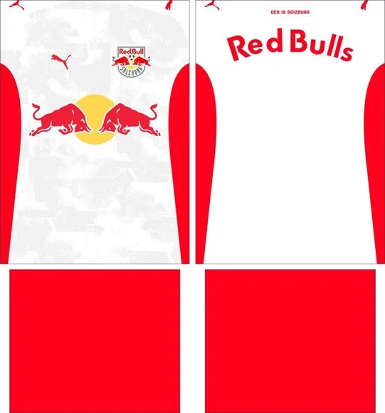 Arte Vetor Camisa Salzburg Rb Local 2025-2026