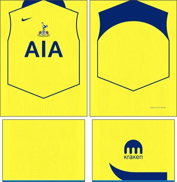 Arte Vetor Camisa Tottenham Terceira 2025-2026