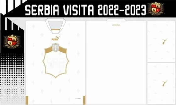 Vetores Camisa Serbia Visita 2022-2023