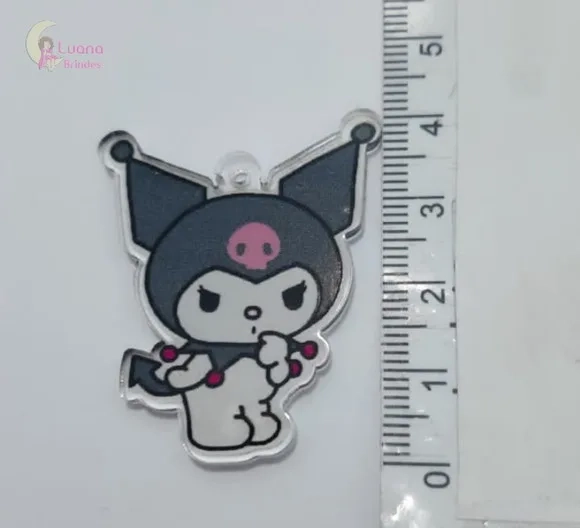 Pingentes Personagens de Acrílico Adesivado - pct c/4 uni