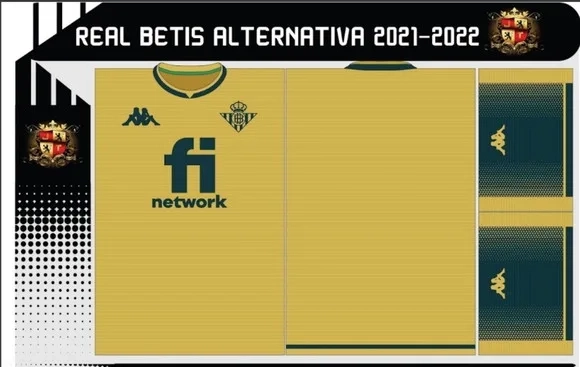 Vetor Da Camisa Real Betis Alternativa 2021-2022