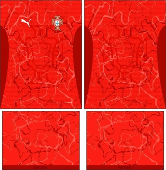 Arte Vetor Camisa Portugal Concept 2025