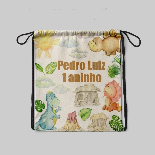 Mochilinha Saquinho Surpresa dos Dinossauros Baby
