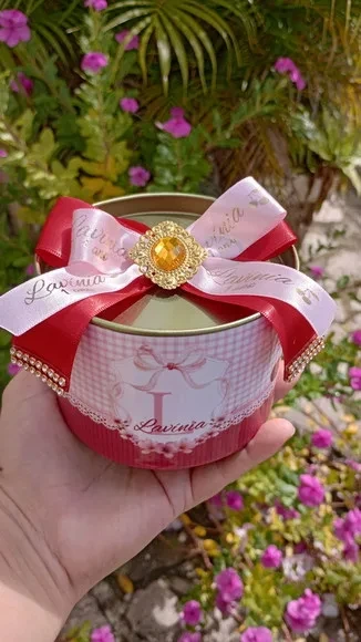 Tubolata Luxo Personalizada Festa Cerejinha Lembrancinhas