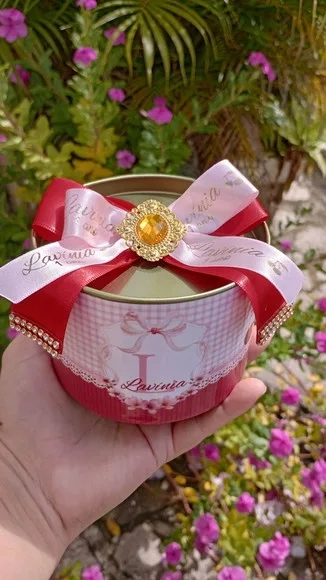 Tubolata Luxo Personalizada Festa Cerejinha Lembrancinhas