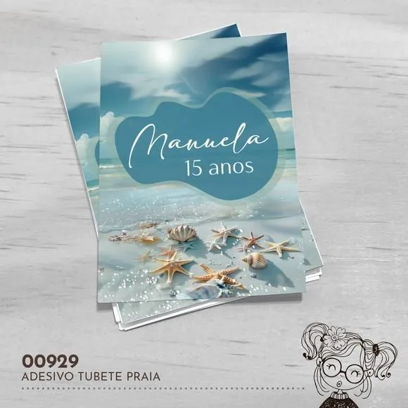 Adesivo Tubete Praia - 00929