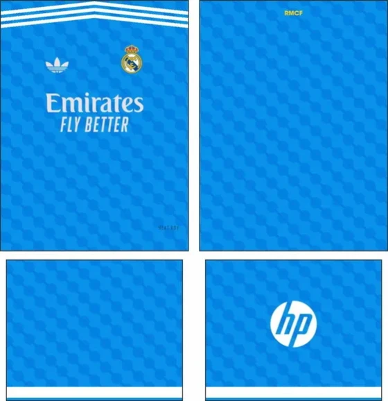 Arte Vetor Camisa Real Madrid Terceira 2025-2026